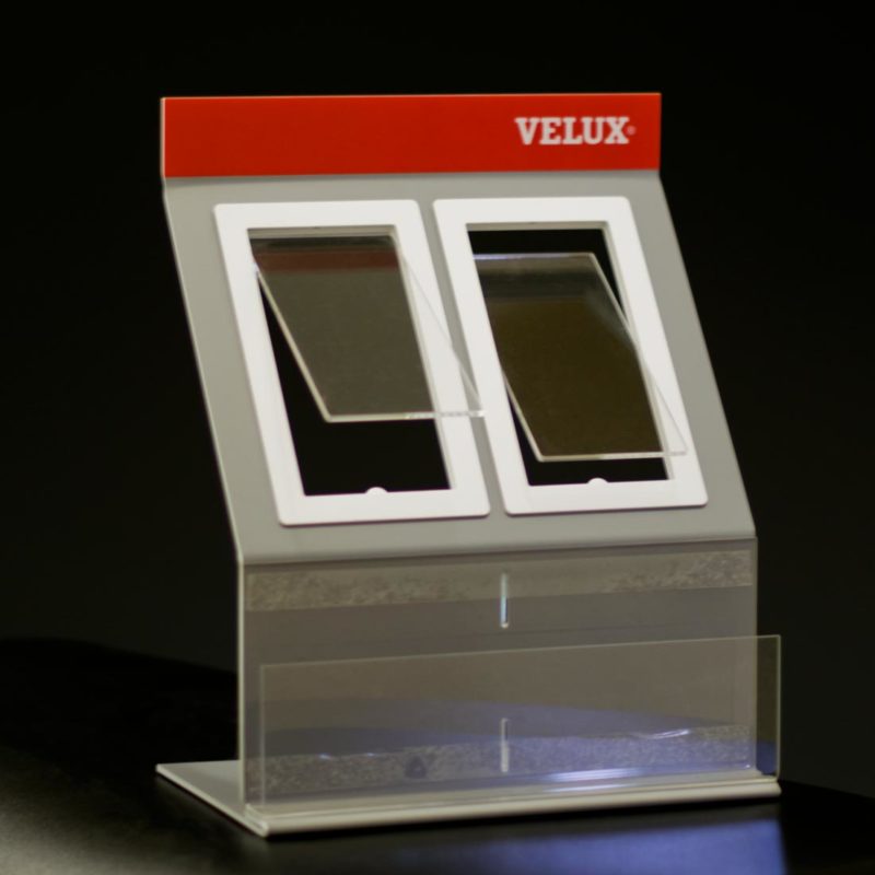 Werbeständer aus Kunststoff 4